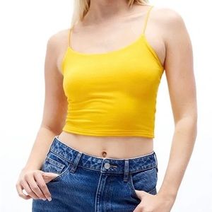 PacSun yellow cropped cami